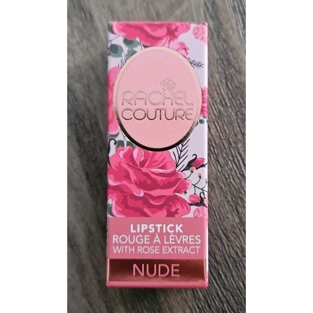 Rachel Couture Lipstick With Rose Extract Nude Full Size New In Box FREE SHIP